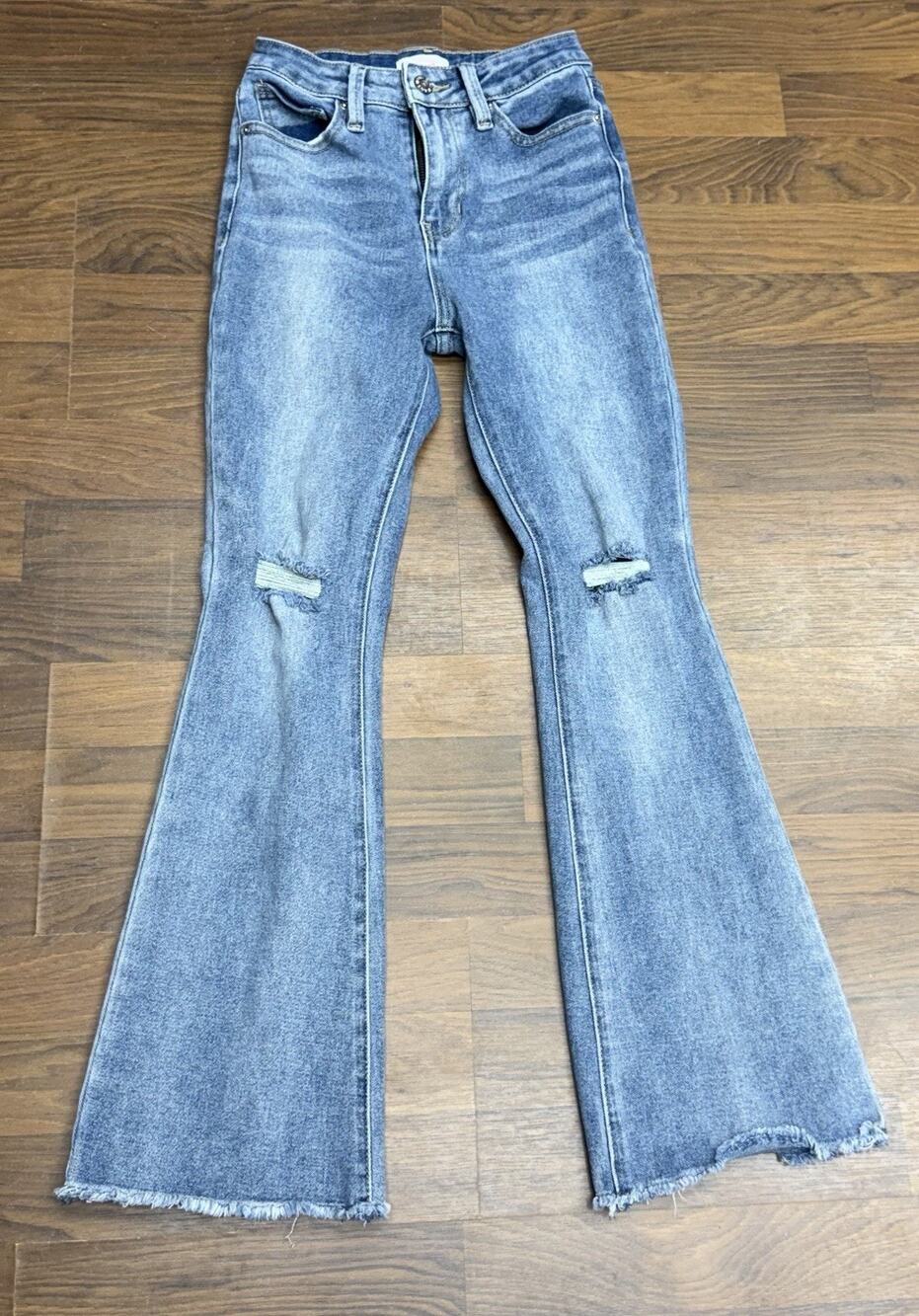 YMI Girl Jeans Youth Size 12 With Distress